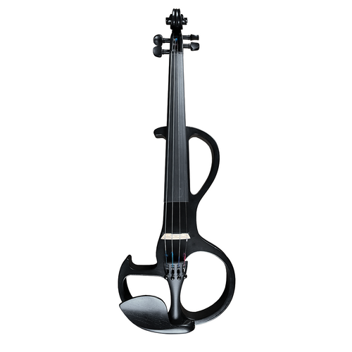 Vivo EV003 4/4 Electric Violin with Professional Setup, Ebony Fingerboard, Case, Headphones, Cable, and 9V Battery Included