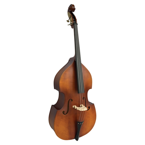 Vivo VIBSL1-18 Neo Plus Double Bass Solid Top with Bag, Antique Finish