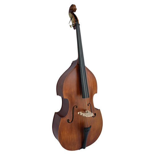 Vivo VIBSS1-24 Encore 1/2 Double Bass Solid Spruce & Maple with Padded Bag Antique Finish