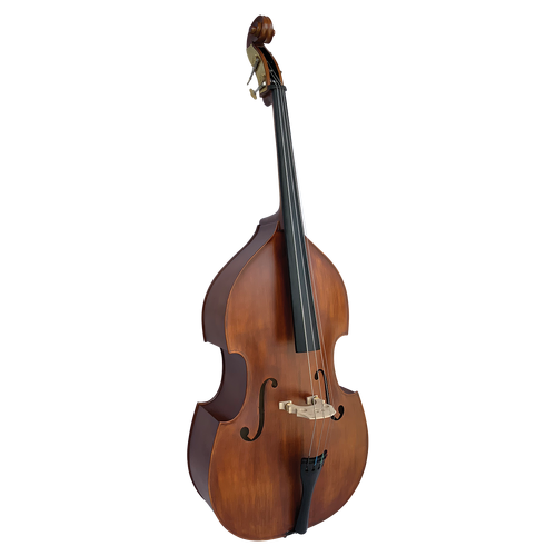 Vivo VIBSS1-24 Encore 1/2 Double Bass Solid Spruce & Maple with 20mm Padded Bag - Antique Finish