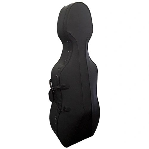 Vivo VILCC24 Lightweight 1/2 Size Cello Case with Padded Cordura Exterior and Plush Blue Lining, Easy Roll Wheels, and Backpack Straps
