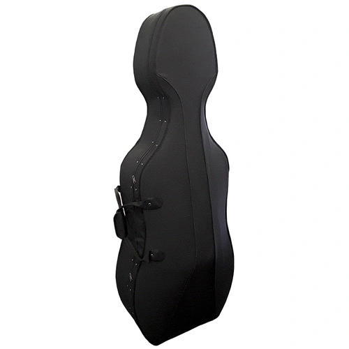 Vivo VILCC34 Lightweight 3/4 Size Cello Case with Plush Blue Interior and Easy Roll Wheels
