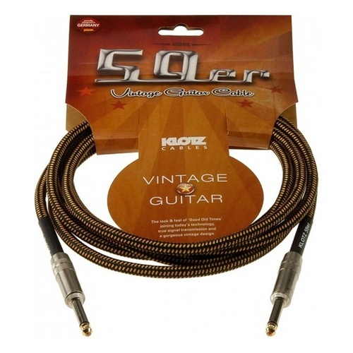 Klotz VIN 0300 59er 3m Pro Vintage Braided Guitar Cable