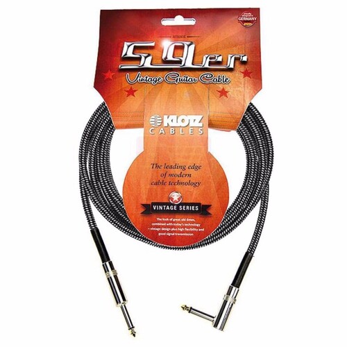 Klotz 59er 6m Vintage Guitar Cable VINA600, Right Angle
