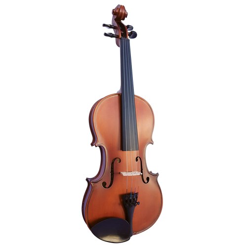 Vivo Neo Plus Student Violin Outfit with Solid Spruce Top and Maple Back, Ebony Fingerboard, Lightweight Case, and Octagonal Bow