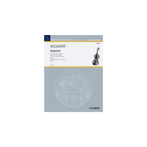 Mozart Concerto G Major KV 216 for Violin and Piano, Schott Music, 54 Pages