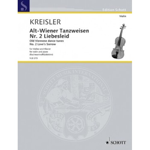 Kreisler - Liebesleid Violin/Piano (Softcover Book)