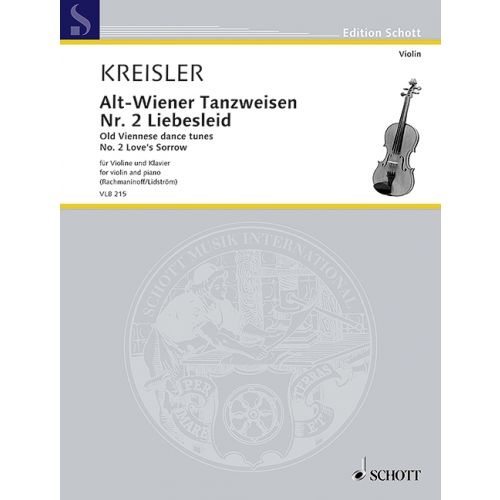 Old Viennese Dance Tunes: Liebesleid No 2 for Violin and Piano Sheet Music