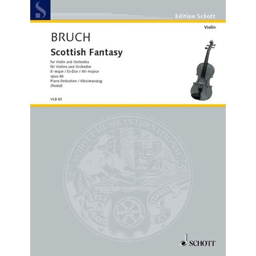 Bruch - Scottish Fantasy Op 46 Violin/Piano (Softcover Book)
