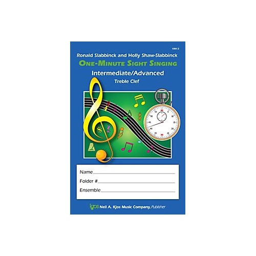 One-Minute Sight Singing - Intermediate/Advanced by Neil A. Kjos Music Company, 96 pages, Choral