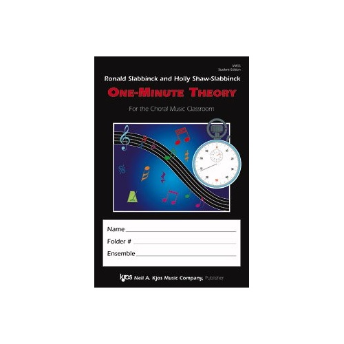 One Minute Theory Student Edition by Neil A. Kjos Music Company, 96 Pages, Theory & Manuscript