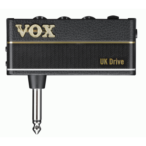 Vox amPlug3 UK Drive Headphone Amp for Guitarists and Bassists with Built-in Effects and Rhythms