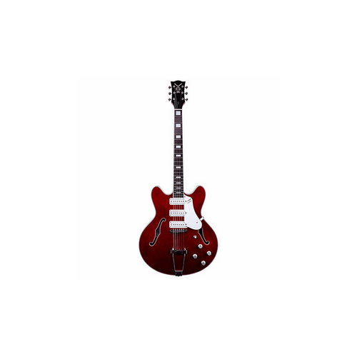 Vox BC-S66-CR Bobcat S66 Semi-Hollow Body Guitar - Cherry Red