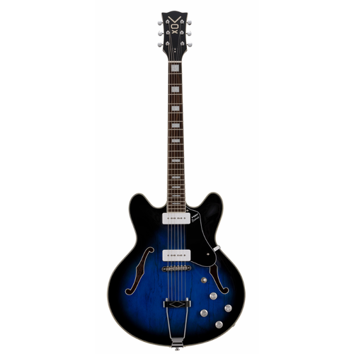 Vox Bobcat V90 Sapphire Blue Semi-Hollow Body Guitar