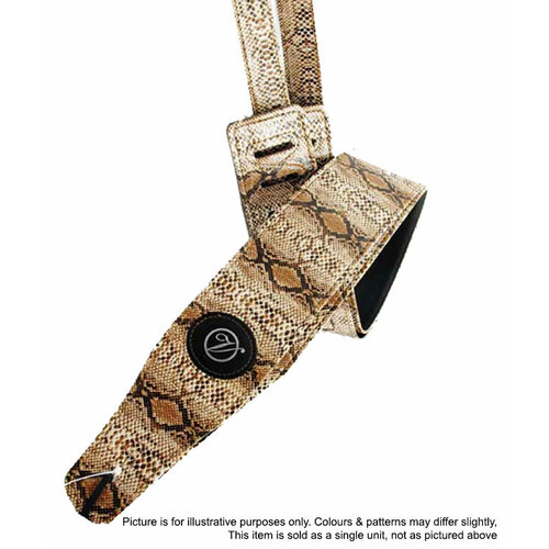 Vorson Light Snake Skin Pattern Leather Guitar Strap