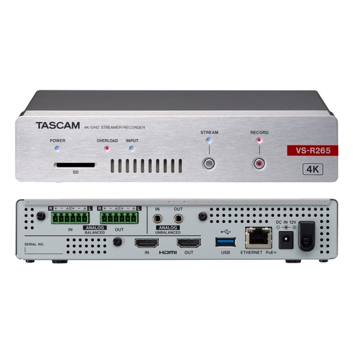 TASCAM VS-R265 4k Av Stream Encoder/decoder