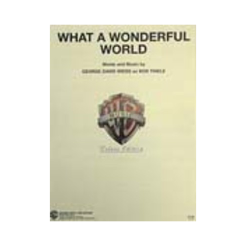 What a Wonderful World Piano Vocal Guitar Sheet Music
