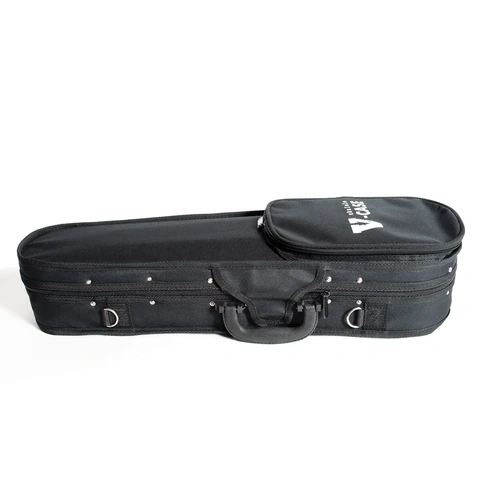 V-Case VU100 Soprano Ukulele Polyfoam Case - Lightweight Black Cover
