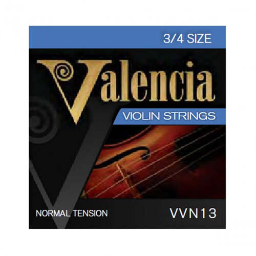 Valencia VVN13 3/4 Set Violin Strings - Steel Ball End