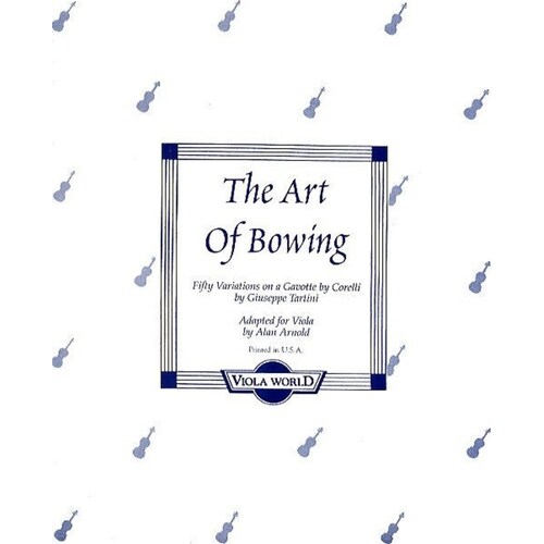 Tartini - Art Of Bowing For Viola (Softcover Book)