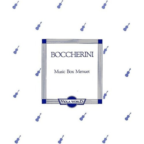 Boccherini - Music Box Menuet Viola/Piano (Softcover Book)