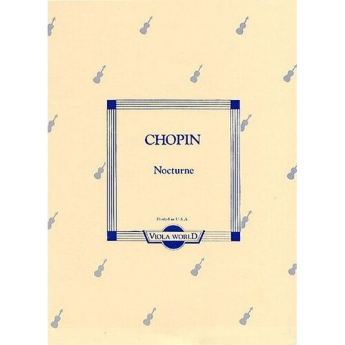 Chopin - Nocturne Viola/Piano (Softcover Book)