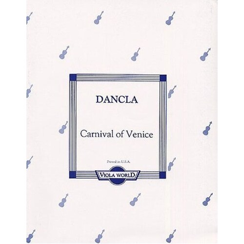 DanClarinet - Carnival Of Venice Viola/Piano (Softcover Book)