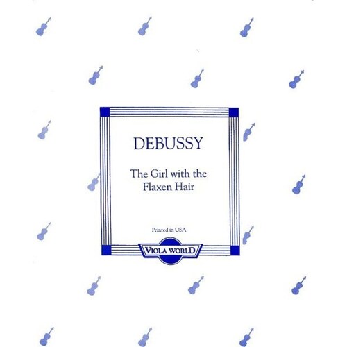 Debussy - Girl With Flaxen Hair Viola/Piano (Softcover Book)