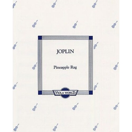 Joplin - Pineapple Rag Viola/Piano (Softcover Book)
