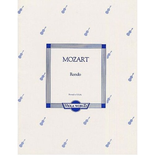 Mozart - Rondo K 250 Viola/Piano (Softcover Book)