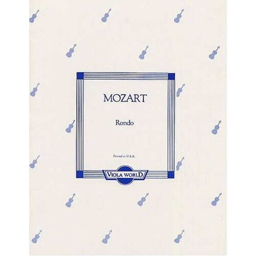 Mozart - Rondo K 250 Viola/Piano (Softcover Book)