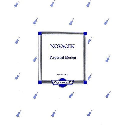 Novacek - Perpetual Motion Viola/Piano (Softcover Book)