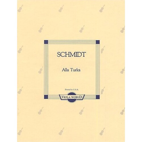 Schmidt - Alla Turka Viola/Piano (Softcover Book)