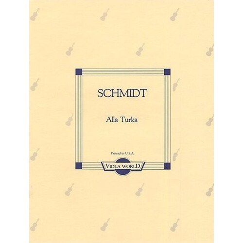 Schmidt - Alla Turka Viola/Piano (Softcover Book)