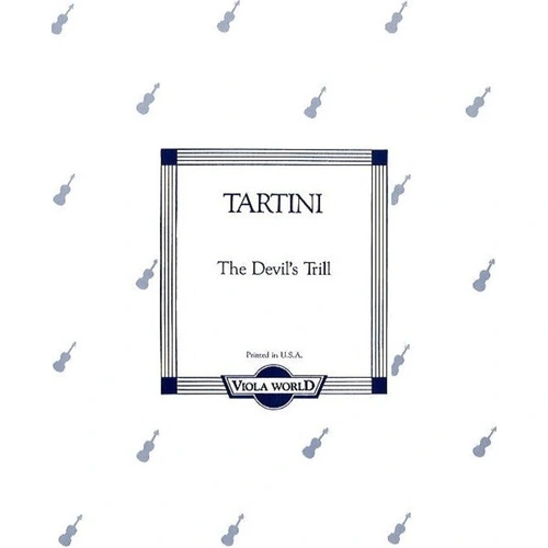 Tartini - The Devil's Trill for Viola with Piano Accompaniment, Arranged by Alan Arnold