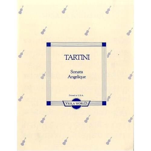 Tartini - Sonata Angelique Viola/Piano (Softcover Book)