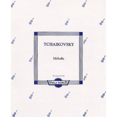 Tchaikovsky - Melodie Viola/ Piano (Softcover Book)