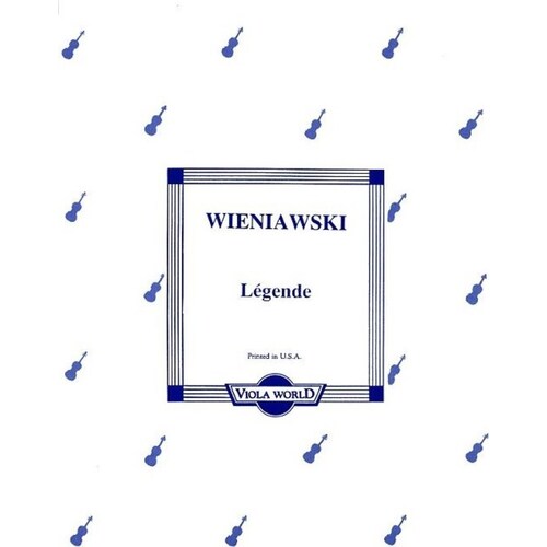 Wieniawsky - Legende Viola/Piano (Softcover Book)