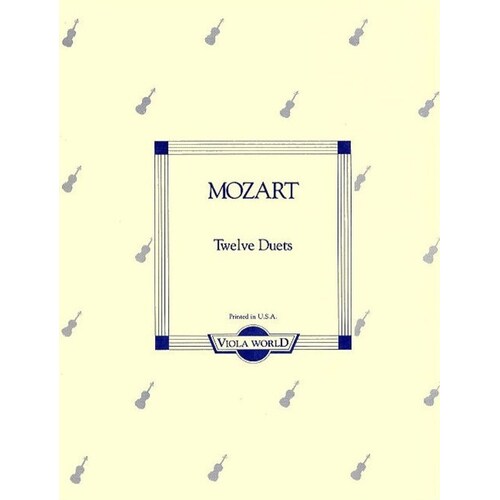 Mozart - 12 Duets K 487 For 2 Violas (Softcover Book)