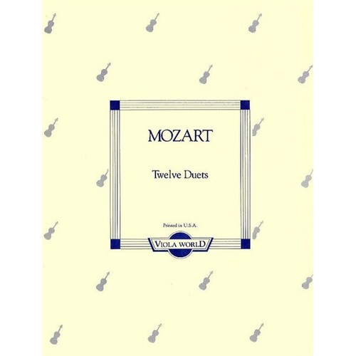 Mozart - 12 Duets K 487 For 2 Violas (Softcover Book)