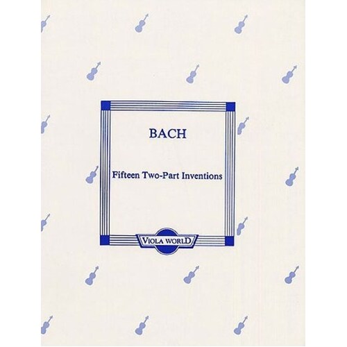 Bach - 15 2 Part Inventionsfor 2 Violas (Softcover Book)