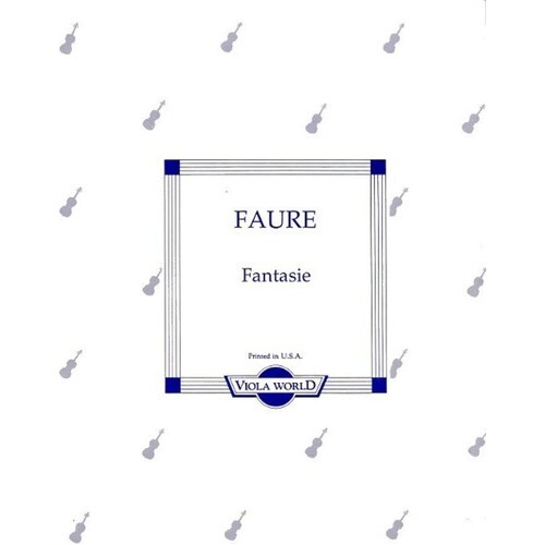Faure - Fantasie Viola/Piano (Softcover Book)