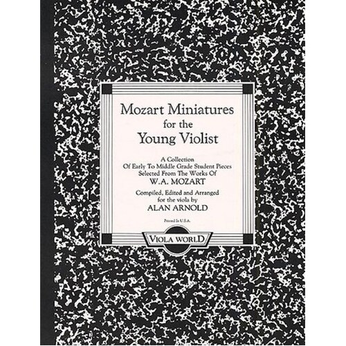 Mozart Miniatures For The Young Violist (Softcover Book)