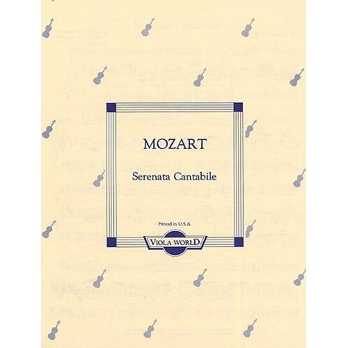 Mozart - Serenata Cantabile K 285 Viola/Piano (Softcover Book)