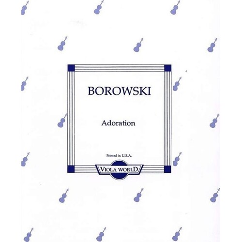 Borowski - Adoration Viola/Piano (Softcover Book)