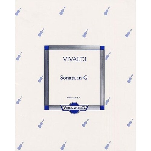 Vivaldi - Sonata G Rv10 Viola/Piano (Softcover Book)
