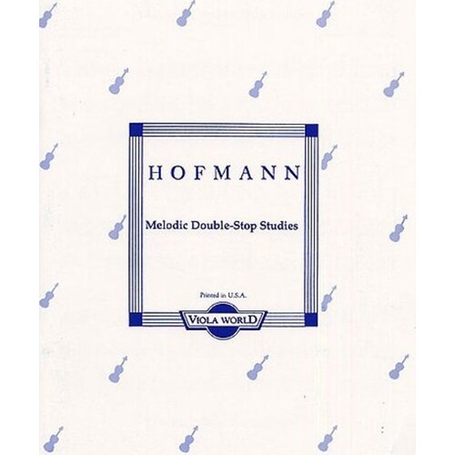 Hofmann - Melodic Double Stop Studies Op 96 Viola (Softcover Book)