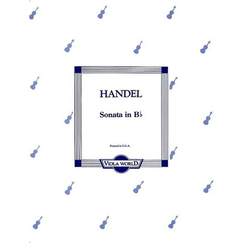 Handel - Sonata B Flat Viola/Piano (Softcover Book)