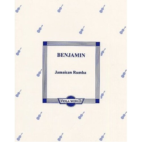 Benjamin - Jamaican Rumba Viola/Piano (Softcover Book)
