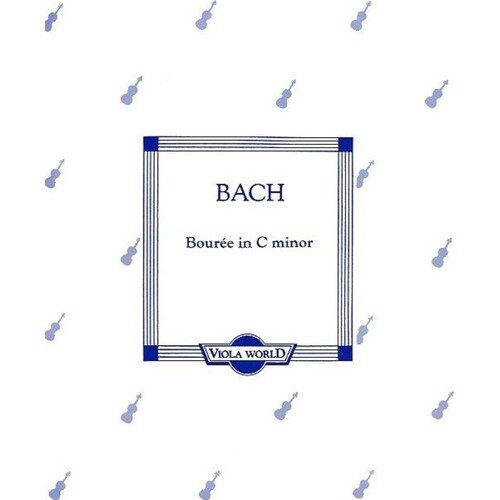 Bach - Bourree C Minor Viola/Piano (Softcover Book)